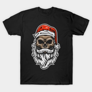 Evil Skull Santa Claus T-Shirt